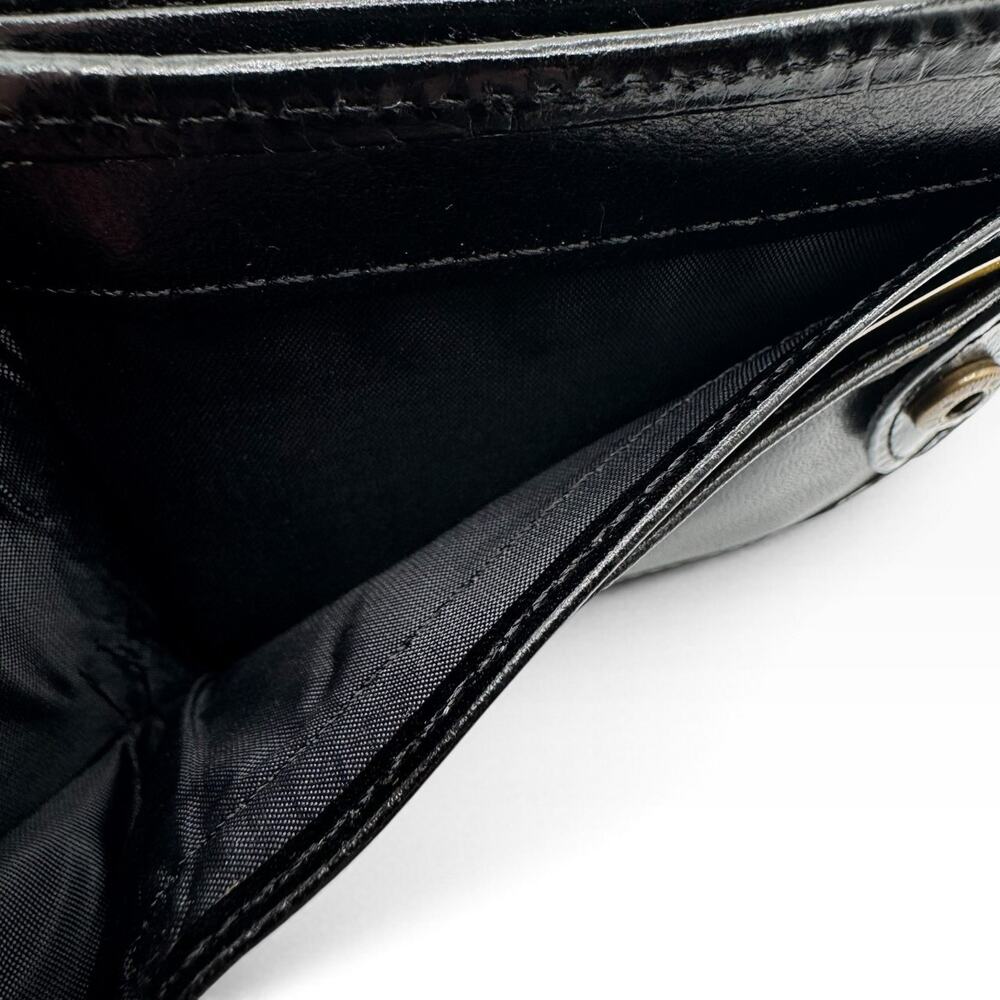 Vintage Original Taxi Wallet Black Leather Coin Billfold NOS Box Insert - Picture 9 of 16